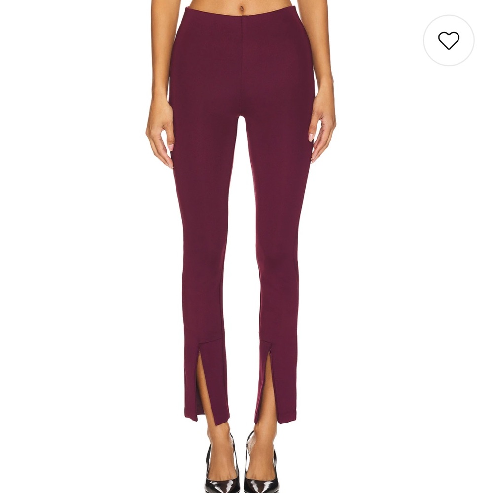 Good American scuba boss pull on slim pant in Oxblood002 size medium - Picture 12 of 13